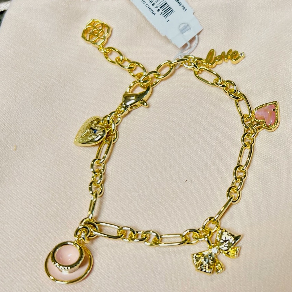 Kendra Scott x Love Shack Fancy Charm Bracelet NWT